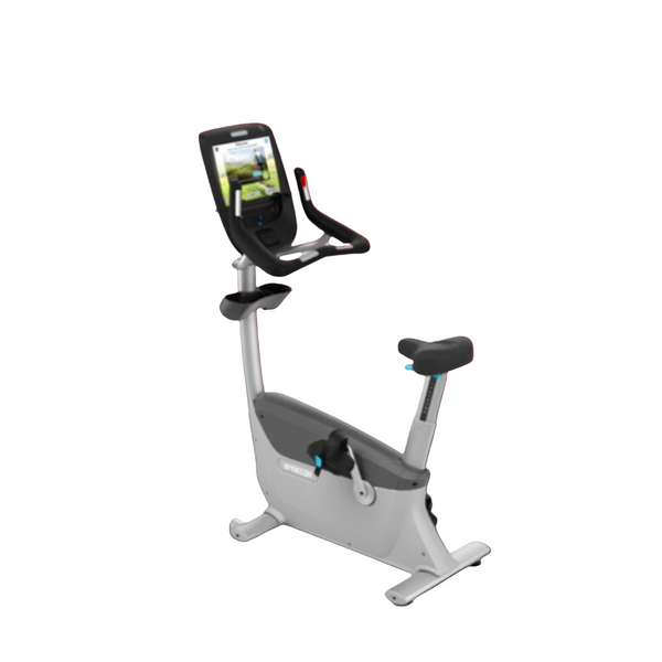 Precor UBK 885 Upright Bike w/ P82 Console (Remanufactured) (Blue)