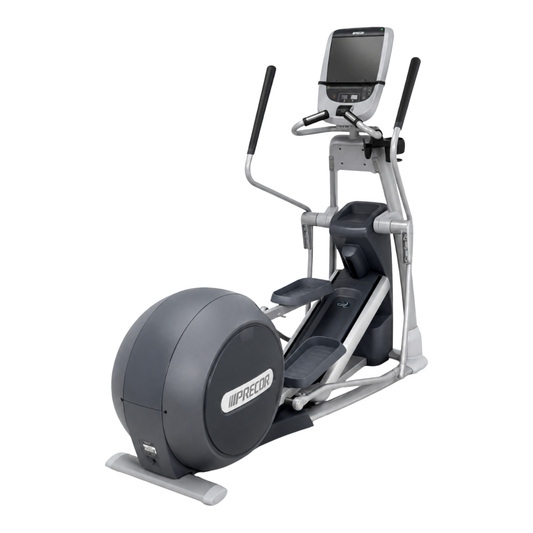 Precor EFX 885 Commercial Cross Trainer w/ P80 Console (Remanufactured) — transparent background