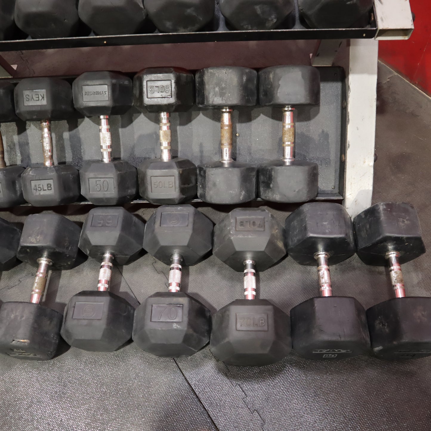 Tag Dumbbell Rack w/ Dumbbells 3–80 lbs (Used)