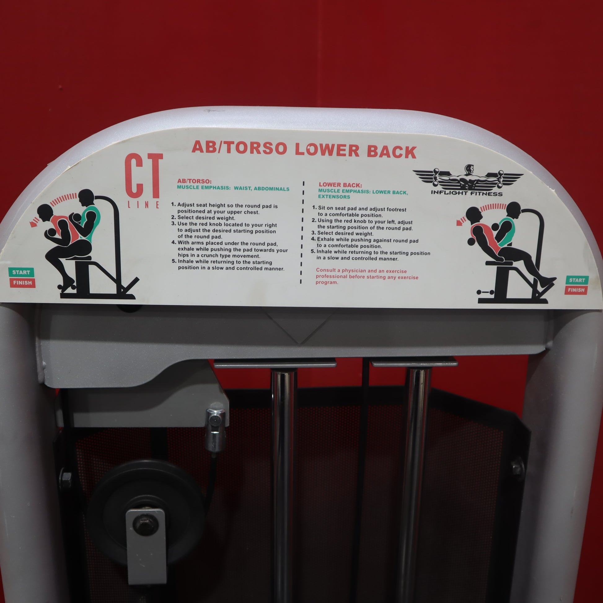 Inflight Fitness CT Line Ab/Torso Lower Back (Remanufactured)