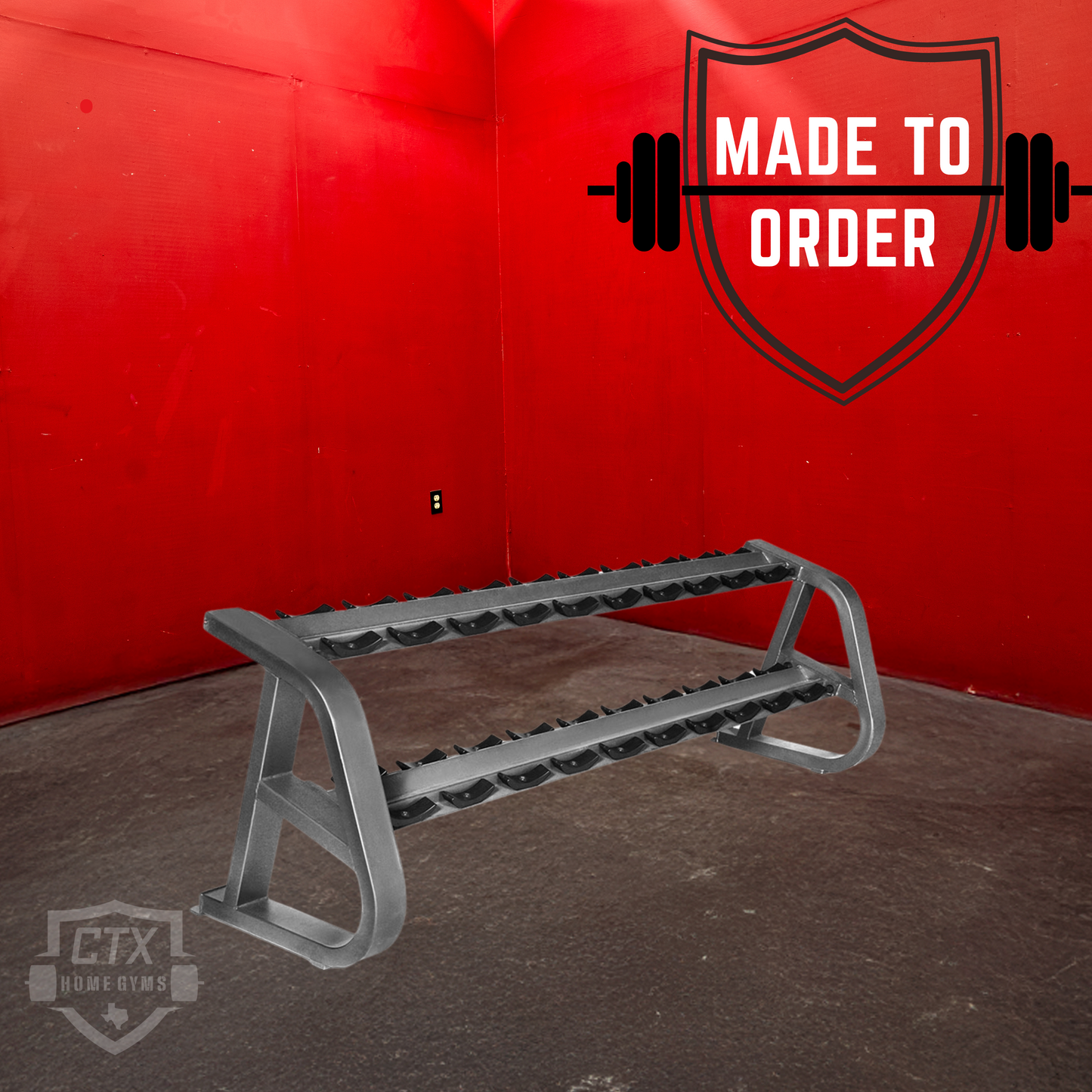 Body Masters 2-Tier Dumbbell Rack w/ Saddles (Refurbished)