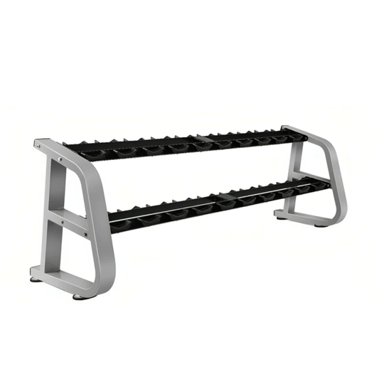 Precor Icarian 2-Tier Saddle Dumbbell Rack (Remanufactured)