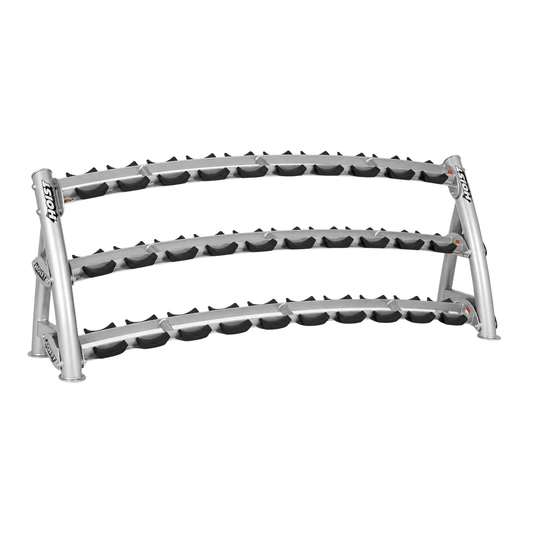 Hoist Fitness 3-Tier Horizontal Dumbbell Rack (Remanufactured)