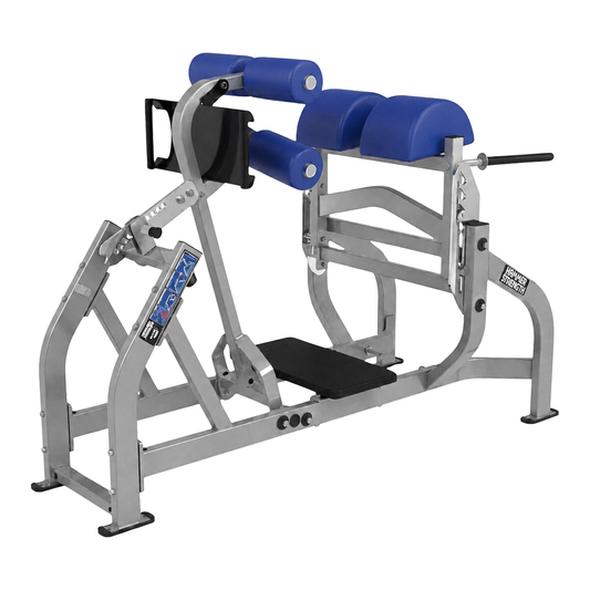 Hammer Strength Fixed Pad Glute Ham — complete background delete