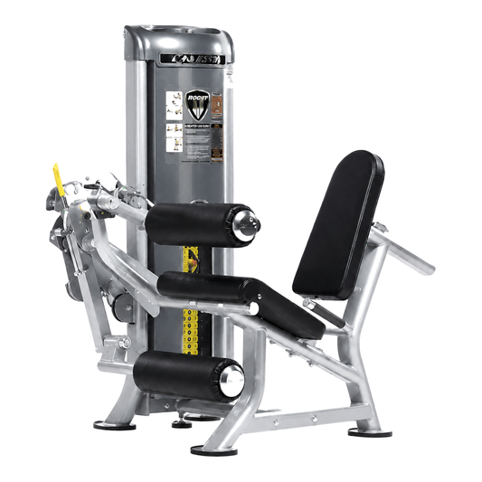 Cal Gym Seated Leg Extension and Hamstring Curl on pure white