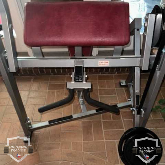 Incoming Inventory: Hammer Strength Plate Loaded Seated Bicep Curl (Refurbished)