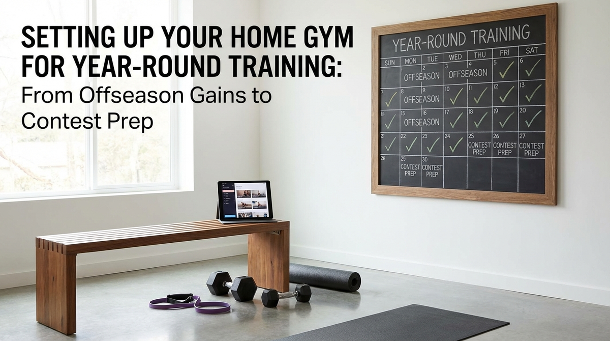 Setting Up Your Home Gym for Year-Round Training: From Offseason Gains to Contest Prep