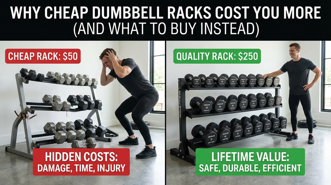 Why Cheap Dumbbell Racks Cost You More (And What to Buy Instead)