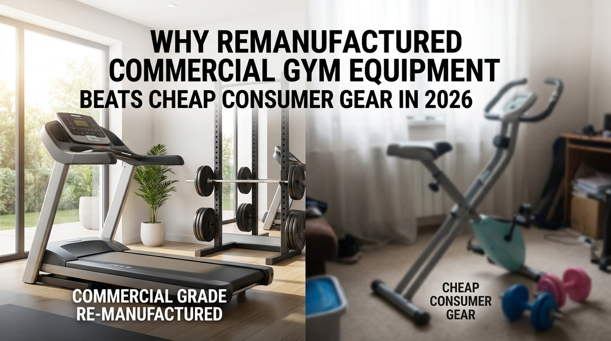 Why Remanufactured Commercial Gym Equipment Beats Cheap Consumer Gear in 2026