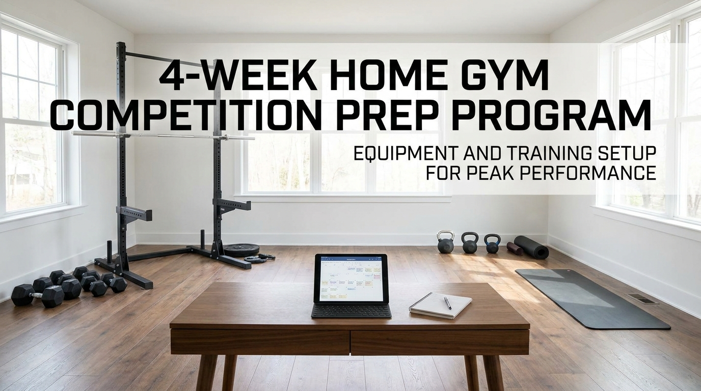 4-Week Home Gym Competition Prep Program: Equipment and Training Setup ...