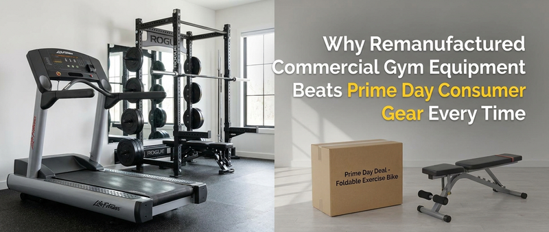 Why Remanufactured Commercial Gym Equipment Beats Prime Day Consumer Gear Every Time