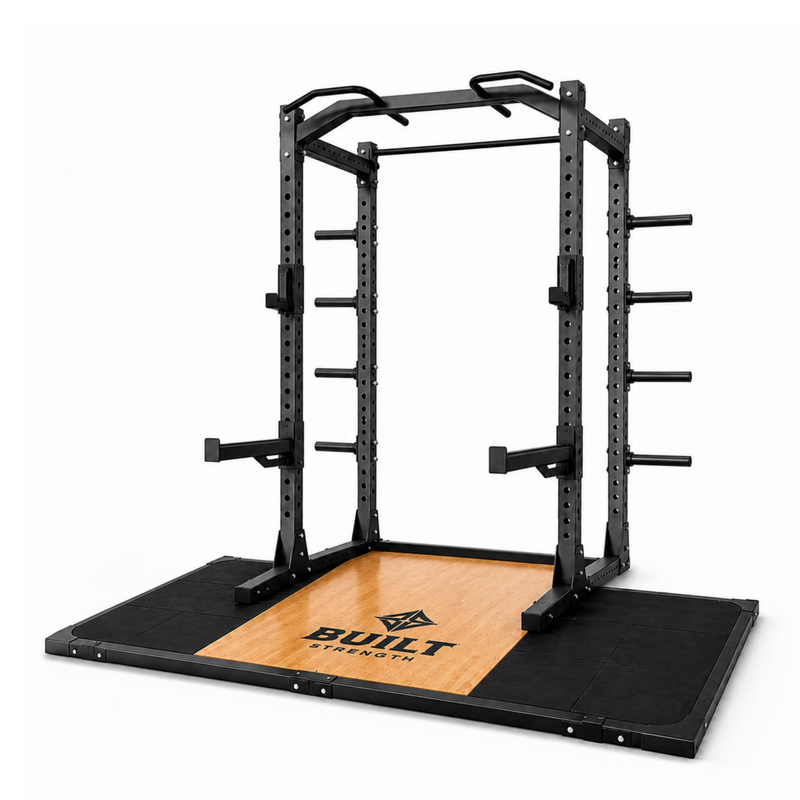 BUILT Strength Foundation Series Half Rack & Deadlift Platform (New)