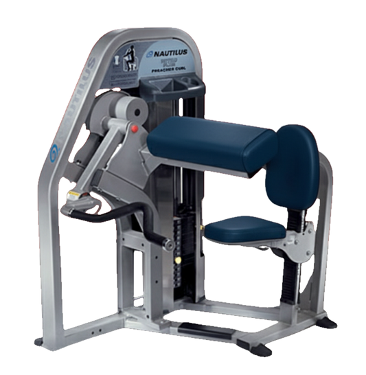 Nautilus Nitro Plus Preacher Curl (Remanufactured) — transparent background