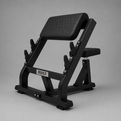 BUILT Strength Foundation Series Seated Preacher Curl Bench (New)