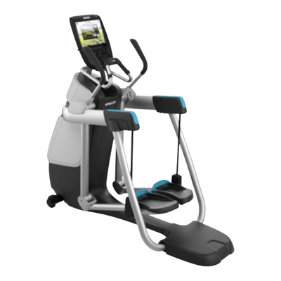 Precor AMT-12 885 — Gray Base & Black Trim (Remanufactured) — transparent background