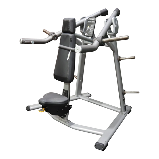 Precor Discovery Series Plate Loaded Shoulder Press (Remanufactured) — transparent background
