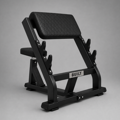 BUILT Strength Foundation Series Seated Preacher Curl Bench (New)