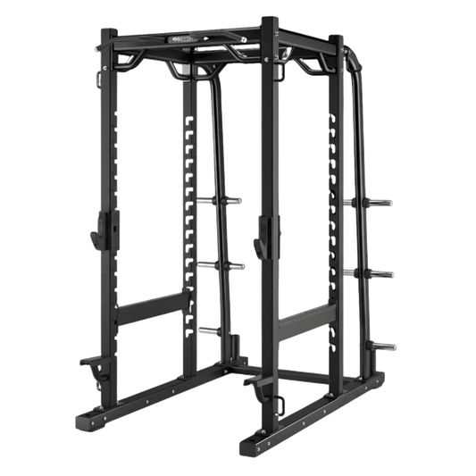 Precor Discovery Series Power Rack (Remanufactured) — transparent background