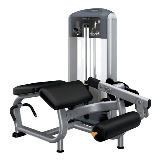 Precor Discovery Series Prone Leg Curl (Remanufactured) — transparent background