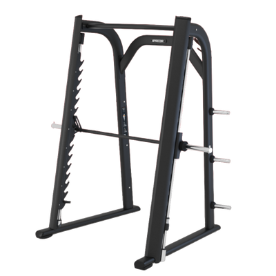 Precor Discovery Series Smith Machine (Remanufactured) — Black Frame [PRE-DIS-SM-B-1] — transparent background