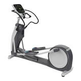 Precor EFX 833 Lower Body Elliptical w/ Converging Crossramp & P30 Console (Remanufactured) — Gray Base & Gray Trim [PRC-EFX-833-P30-GG] — transparent background