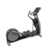 Precor EFX 835 Total Body Elliptical w/ P30 Console & Converging Crossramp (Remanufactured) — Gray Base & Gray Trim [PRC-EFX-835-P30] — transparent background