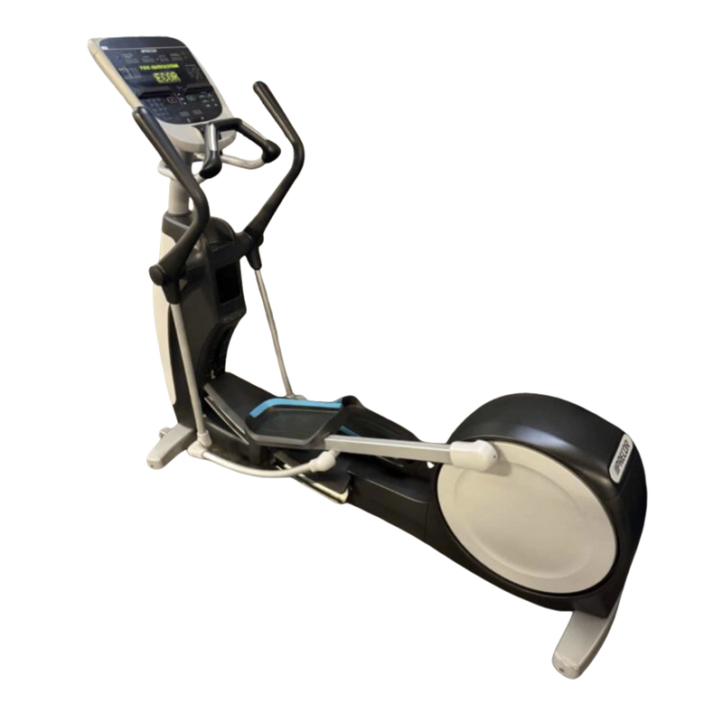 Precor EFX 835 Total Body Elliptical w/ P30 Console & Converging Crossramp (Remanufactured) — Gray Base & Black Trim [PRC-EFX-835-P30-GB] — transparent background