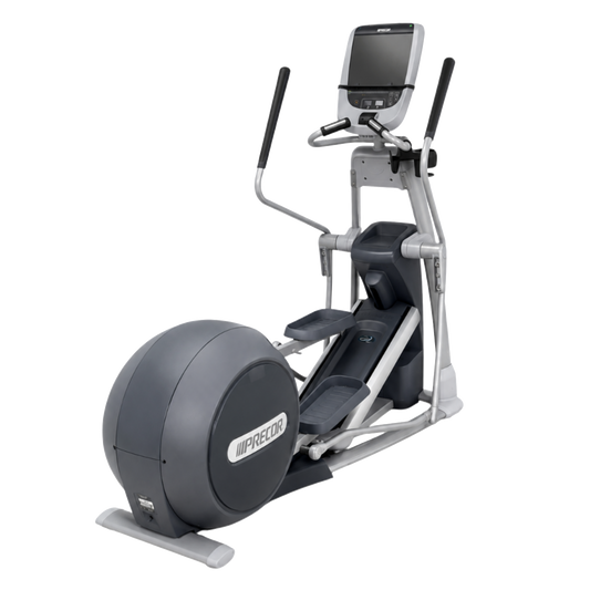 Precor EFX 885 Commercial Cross Trainer w/ P80 Console (Remanufactured) — transparent background