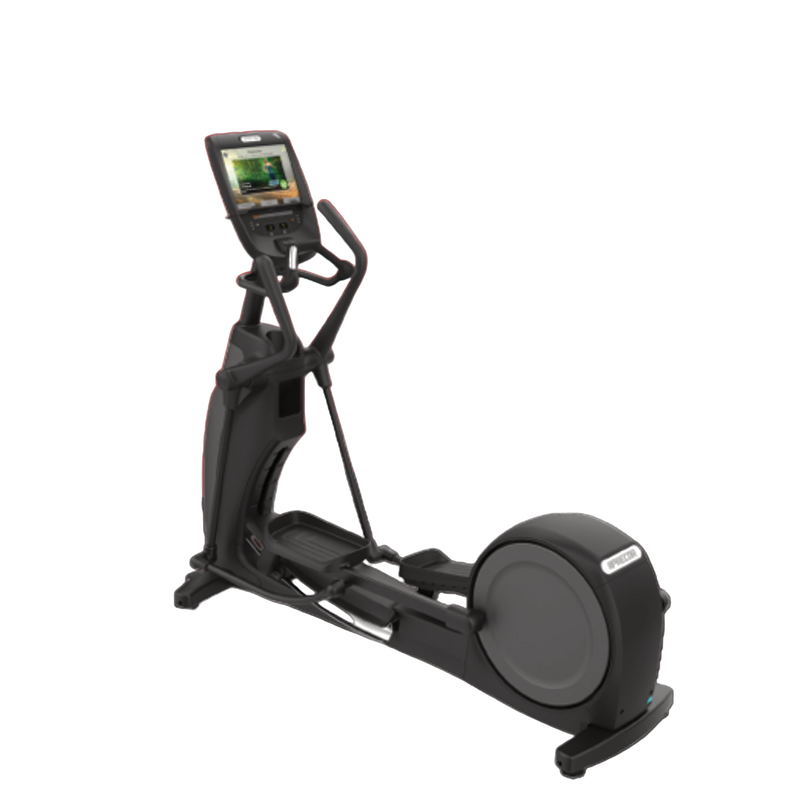 Precor EFX 885 Total Body Elliptical w/ P82 & Converging Crossramp (Remanufactured) — Black Frame [PRE-EFX-885-BB] — transparent background