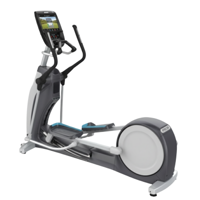 Precor EFX 885 Total Body Elliptical w/ P82 & Converging Crossramp (Remanufactured) — Gray Frame [PRE-EFX-885-GG] — transparent background