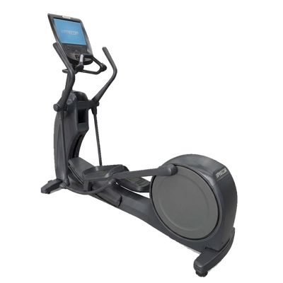 Precor EFX 885 Total Body Elliptical w/ P82 & Converging Crossramp (Remanufactured) — All Gray [PRE-EFX-885-GR] — transparent background
