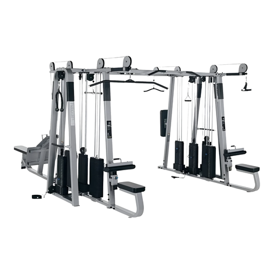 Precor Icarian 820 Multi-Gym – 8 Stack / 10 Station System (Remanufactured) — view 1 — transparent background