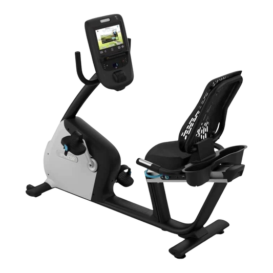 Precor RBK 865 Recumbent Bike w/ P62 Console (Remanufactured) — transparent background