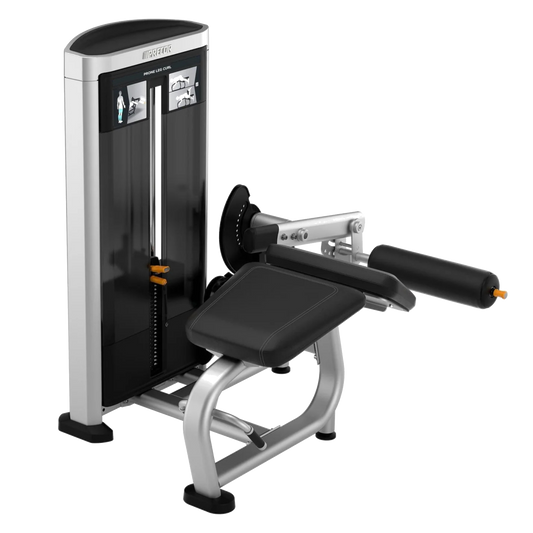 Precor Resolute Series Prone Leg Curl (Remanufactured) — transparent background