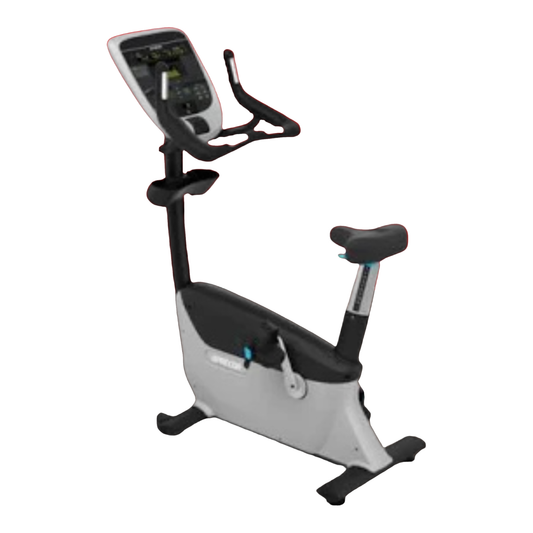 Precor UBK 835 Upright Bike w/P30 Console (Remanufactured) — transparent background
