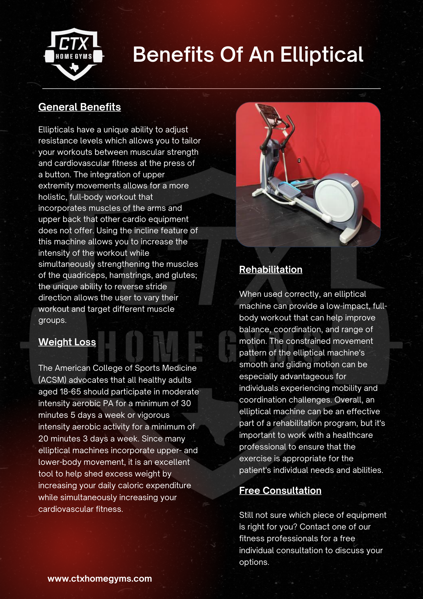 Elliptical benefits 2025