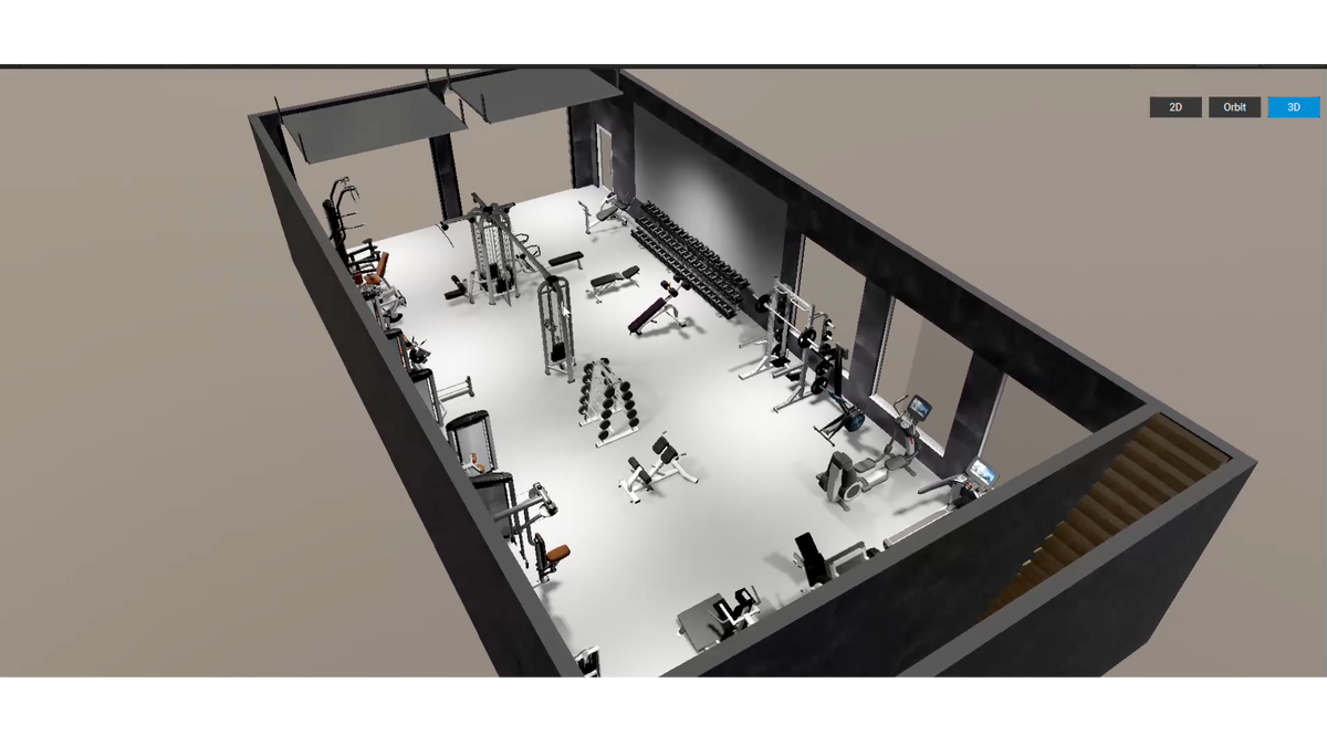 Your 3D gym render