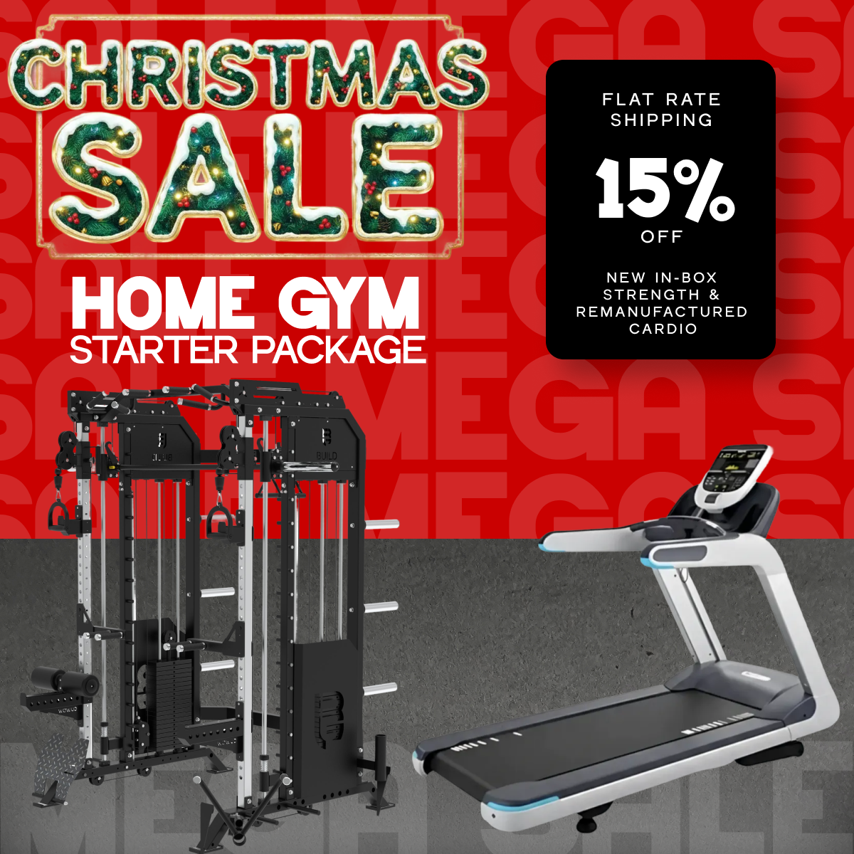 Elite Cardio + Strength Training Bundle — Precor TRM 835 + Zaia All-In-One Power Rack Pro