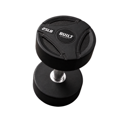 BUILT Strength Foundation dumbbell — transparent background
