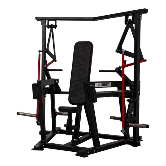BUILT Strength Infinite Series linear chest press — transparent background
