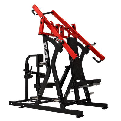 BUILT Strength HM1811 Ember Fusion chest press and lat pull — transparent background, view 2