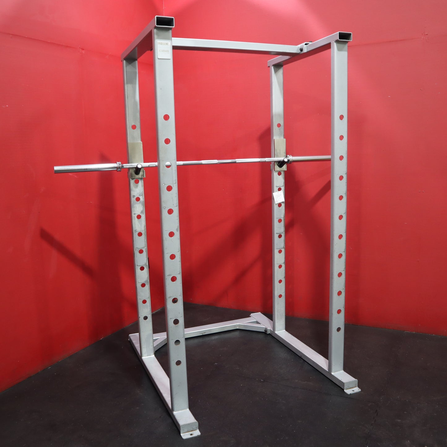 Precor Icarian Squat Rack w/Bar *Without Safety Bar* (Refurbished)