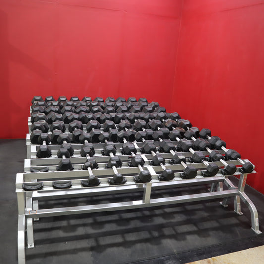 Rep Fitness 5lb-100lb Dumbbell Set w/ Racks *4050lbs* (Used)