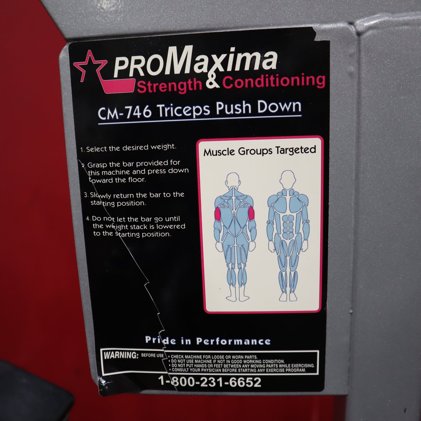 Promaxima Tricep Push Down (Used)