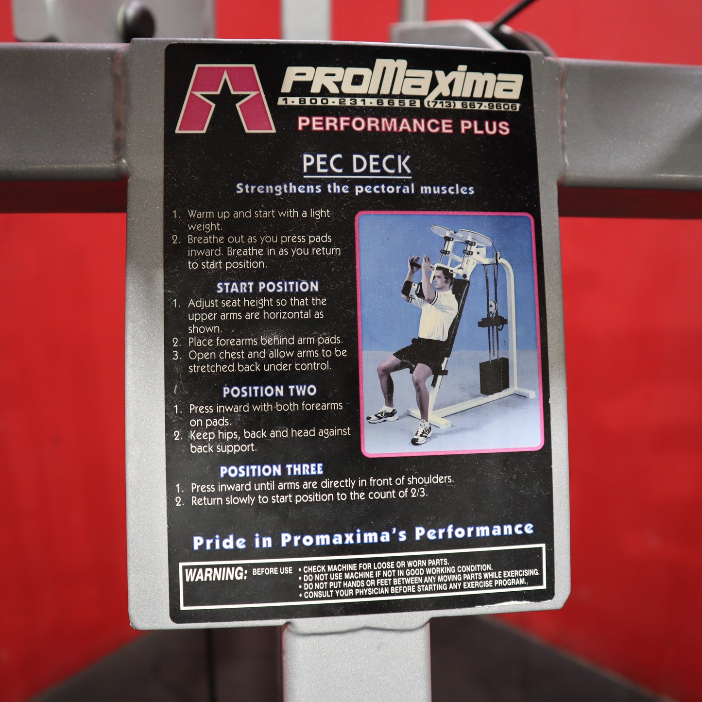 Promaxima Pec Deck (Used)