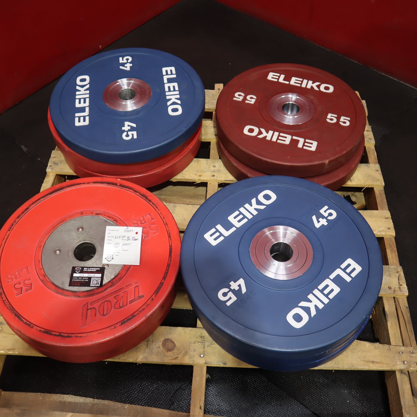 Eleiko Bumper Weights 45-55 (Refurbished)