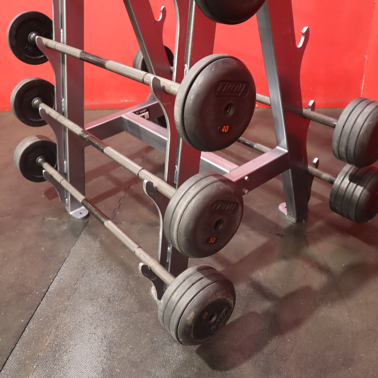 Epic Strength Fixed Barbell Set 20lb-110lb w/ Rack (Refurbished)