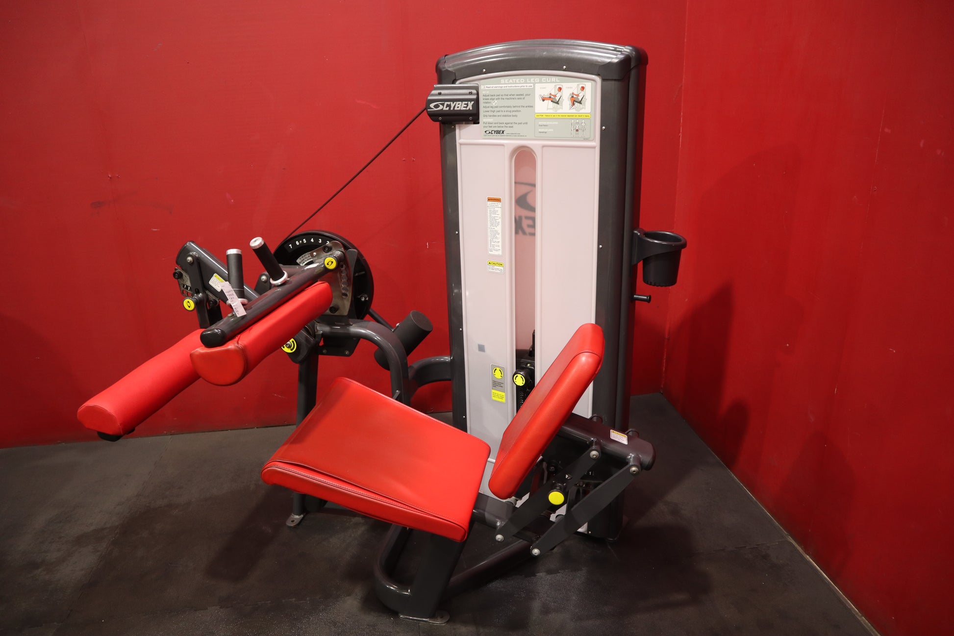 Cybex VR3 Seated Leg Curl (Remanufactured) *White Frame & Black Upholstery*