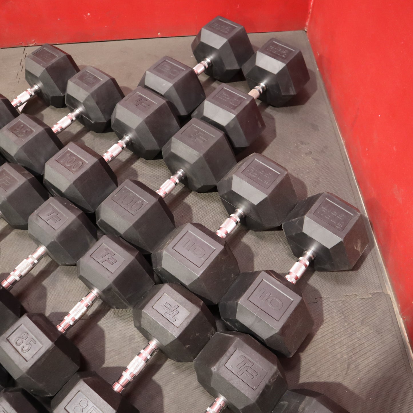 True Grit Dumbbell Set 5-120lb (only one 65lb Dumbbell) (Refurbished)