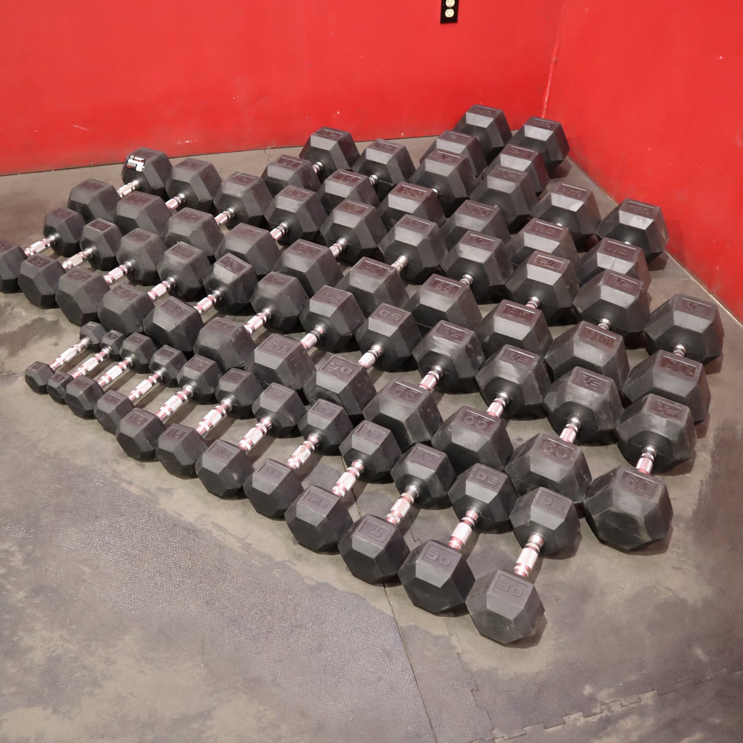 True Grit Dumbbell Set 5-120lb (only one 65lb Dumbbell) (Refurbished)